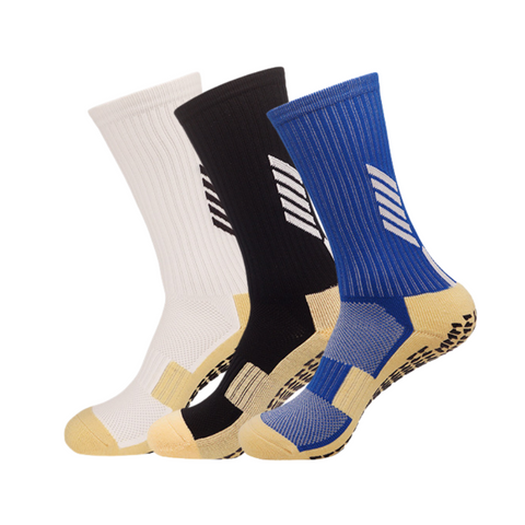 3 Pack Men's Football Grip Socks-EMPOSOCKS