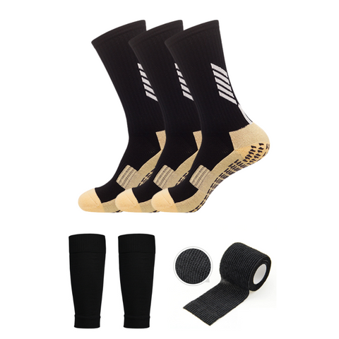 3 Pack Kids Football Grip Socks-EMPOSOCKS