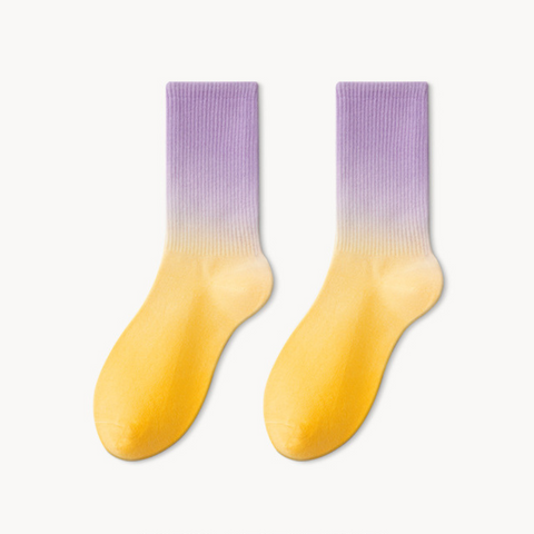 7 Pack Gradients Novelty Socks Abstract Neon Socks-EMPOSOCKS