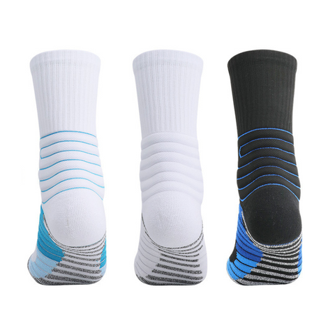 3 Pack Thick Cushioned Sports Socks-EMPOSOCKS